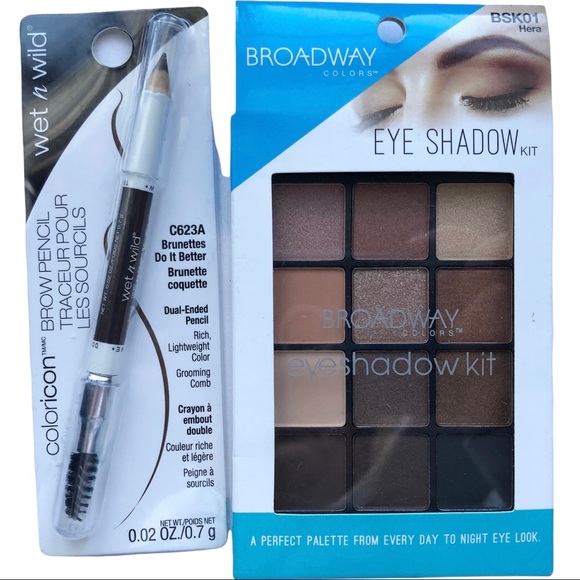 NEW Eye Brow Eyeshadow Bundle NEW Broadway Maybelline Wet Wild - Picture 2 of 10